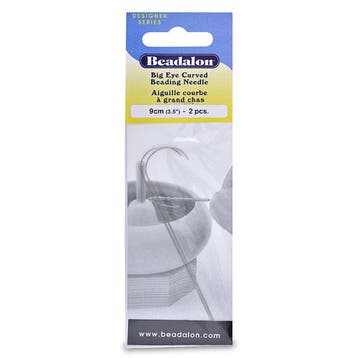 2 x Beadalon flexibele rijgnaald gebogen 9cm groot oog Zi..., Ophalen of Verzenden, Nieuw, Overige typen