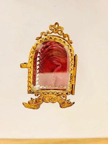 Geslepen glas/Verguld - Ormolu miniatuurvitrine - Napoleon