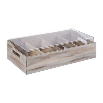 APS bestekbak met deksel 510x280mm donkerbruin, Verzenden