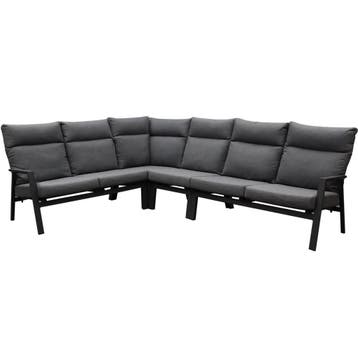 Pacific hoek loungeset 4 delig aluminium antraciet, Tuin en Terras, Ophalen of Verzenden, Nieuw, Aluminium