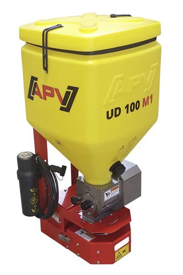 Elektrische zoutstrooier APV UDW 100,12 Volt, 100 ltr, Ophalen of Verzenden