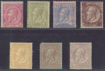 België 1884/1891 - Beeltenis van Z.M. Koning Leopold II, de, Gestempeld