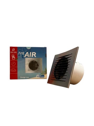 IVC air design Badkamerventilator 100mm (Ventilatie), Ophalen of Verzenden, Nieuw