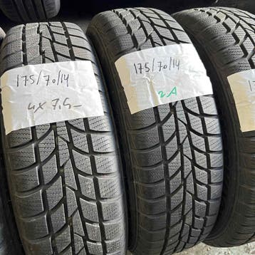 2 x Hankook Winter i*cept 175-70-14 Winterbanden 7,5mm, Auto-onderdelen, Banden en Velgen, 14 inch, Gebruikt, 175 mm, Band(en)
