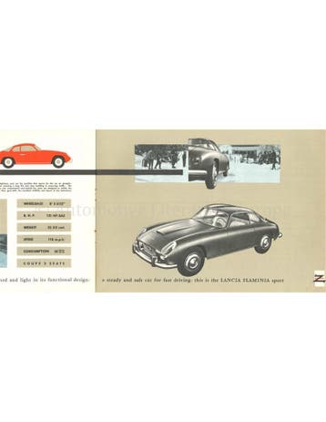 1961 LANCIA FLAMINIA PROGRAMMA BROCHURE ENGELS, Nieuw, Author