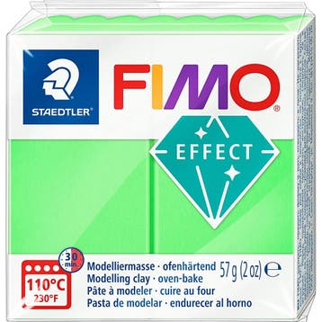 FIMO® Effect, neon groen, 57 gr/ 1 doos, Nieuw