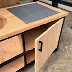 Buitenkeuken Douglas en staal met opbergkast en Keramische, Tuin en Terras, Tuinsets en Loungesets, Nieuw