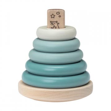 Micki Houten stapelring (blauw) (Houten & binnen speelgoed), Ophalen of Verzenden, Nieuw