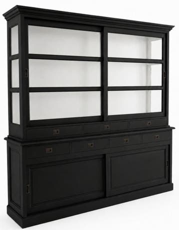 Buffetkast zwart - wit Emmen 240 x 225cm, Ophalen of Verzenden, Nieuw