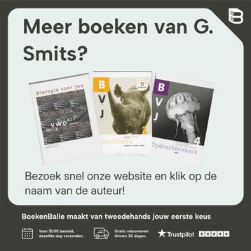 Biologie voor jou 6 vwo opdrachten - G. Smits 9789020873979, Verzenden, Gelezen, G. Smits