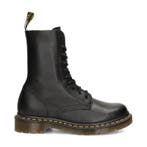 Dr. Martens 1490 veterboots voor dames in het Zwart, Verzenden, Zwart, Lage of Enkellaarzen, Nieuw