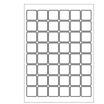A4 etiketten 30 x 30 mm wit 100 vel Sorex, Verzenden, Nieuw, Sorex