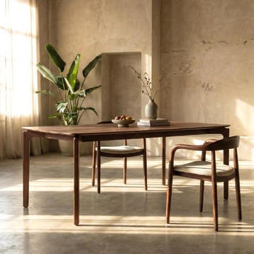 *WOONWINKEL* Design Eettafel Walnoot 180 X 90 Cm, Huis en Inrichting, Tafels | Eettafels, Verzenden, Nieuw
