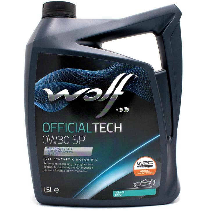 Wolf Officialtech 0W30 SP Motorolie 5 Liter, Auto diversen, Onderhoudsmiddelen, Verzenden