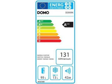 Domo DO939K - Tafelmodel koelkast - A++ - 106 liter - mat, Verzenden, Zo goed als nieuw