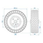 ProPlus Neuswielband - Metalen velg - Luchtband 260 x 85..., Ophalen of Verzenden, Nieuw