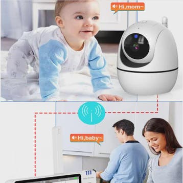 5 Inch Video Babyfoon met Camera, Temperatuursensor, Nachtmo, Verzenden, Nieuw