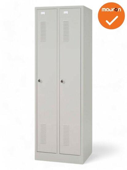 Mauforce Garderobe kast - 180x59x50cm - tweedeurs- Zilver..., Zakelijke goederen, Kantoor en Winkelinrichting | Kantoormeubilair en Inrichting