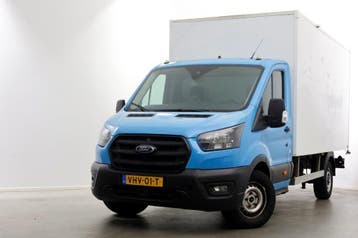 Ford Transit 350 2.0 TDCI 130pk E6 Bakwagen met achterdeuren, Gebruikt, Euro 6, Blauw, Radio