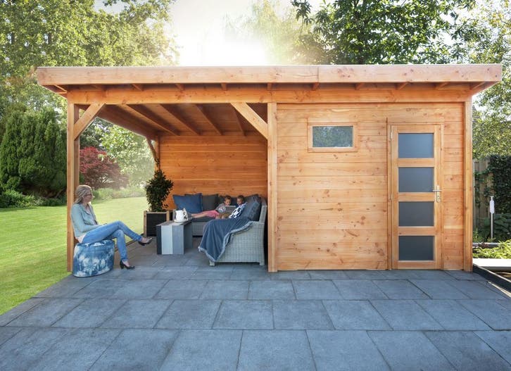 Douglas Tuinhuis Raaf 600 x 300 cm Onbehandeld, Tuin en Terras, Tuinhuizen