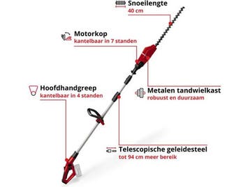 Einhell Accu Telescopische Heggenschaar GE-HH 18/45 Li T, Verzenden, Nieuw, Einhell