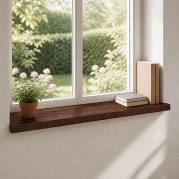 vidaXL Raamkozijnen 2 st Donkerbruin 100 x 40 x 2 cm, Doe-het-zelf en Verbouw, Verzenden, Nieuw