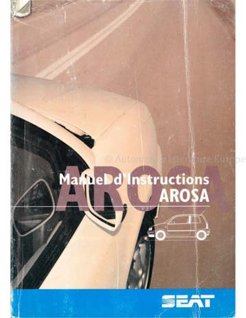1998 SEAT AROSA INSTRUCTIEBOEKJE FRANS, Auto diversen