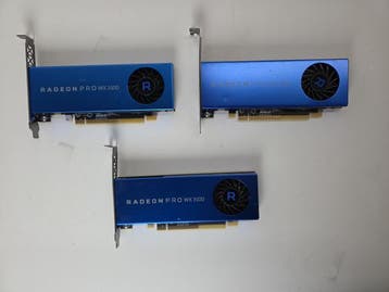 Veiling - 3x AMD RADEON PRO WX 3100 4GB GDDR5 Videokaart, Computers en Software, Videokaarten, Nieuw
