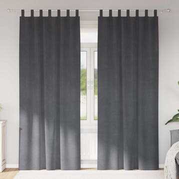 vidaXL Gordijnen 2 st Lichtgrijs 140 x 260 cm fluweel, Verzenden, Nieuw