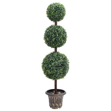 vidaXL Kunstplant met pot buxus bolvorming 118 cm groen, Huis en Inrichting, Verzenden, Nieuw