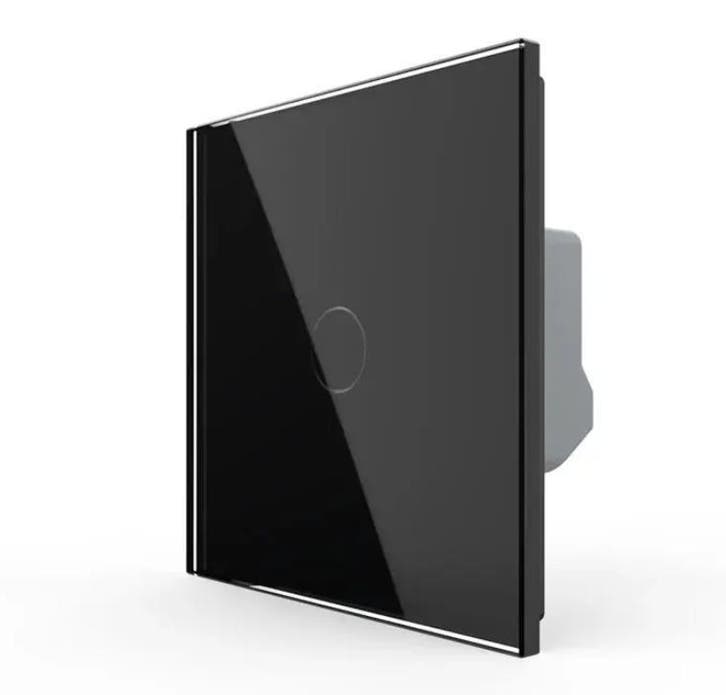 Livolo Touchscreen Schakelaar | Zwart | 1-voudig | Aan/Uit, Doe-het-zelf en Verbouw, Elektra en Kabels, Schakelaar, Nieuw, Ophalen of Verzenden