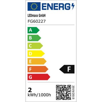 LEDmaxx LED globelamp G60 E14 2W 170lm 2700K Opaal Niet-D..., Ophalen of Verzenden, Nieuw