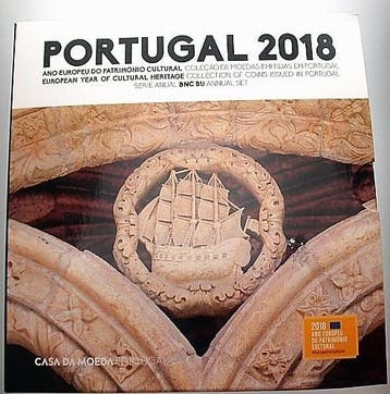 3,88 Euro,munten set 1 Cent-2 Euro 2018 Portugal Republik, Verzenden