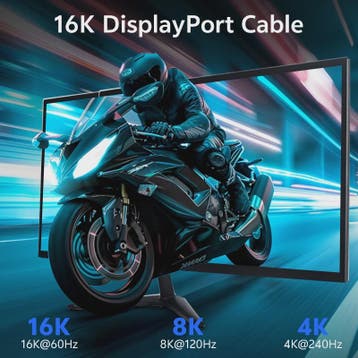 16K DisplayPort 2.1 Kabel 3m - VESA Certified, 80Gbps, 8K 12, Verzenden, Nieuw