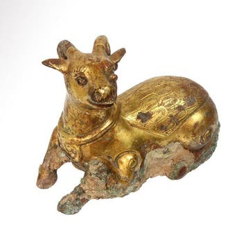 Ordos Verguld brons Hertenfiguur