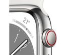 Apple Watch Series 8 - 4G - ECG en Crashdetectie - Zilver, Verzenden, Zo goed als nieuw, Apple