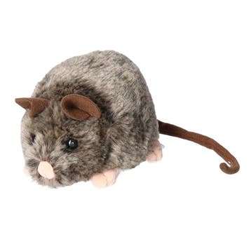 Nature Planet muis knuffel - pluche - grijs/bruin - 12 cm, Kinderen en Baby's, Speelgoed | Knuffels en Pluche, Verzenden, Nieuw