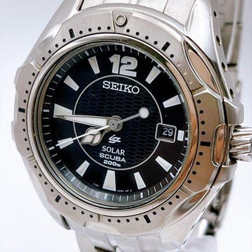 Seiko - Solar Scuba - Zonder minimumprijs - V145-OBHO -