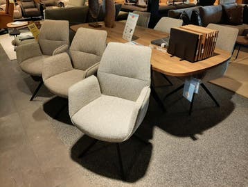 Eetstoelen Otero (set van 6) **SHOWROOMMODEL**, Nieuw, Stof