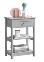 Bijzettafel met Lade en 2 Planken – MDF Nachtkastje Modern, Verzenden, Nieuw