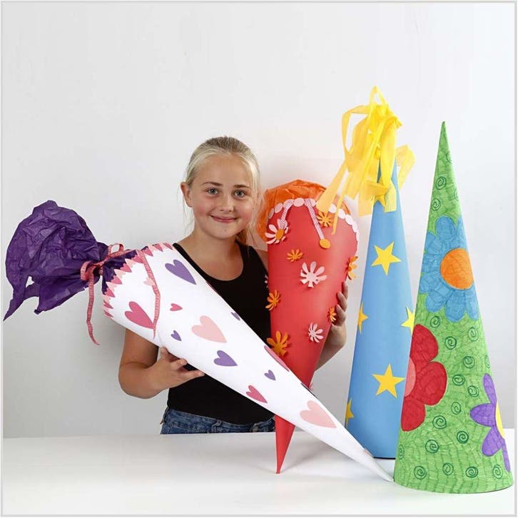 Kegels, karton 68*20 cm set van 5, Hobby en Vrije tijd, Knutselen, Nieuw, Ophalen of Verzenden