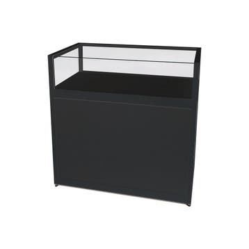 Telefoonwinkel Toonbank + Vitrine Zwart 100cm Breed Top