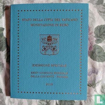 Vaticaan jaarset 2019 34ste Wereldjongerendagen in Panama, Verzenden, Vaticaanstad, 1 cent, Setje