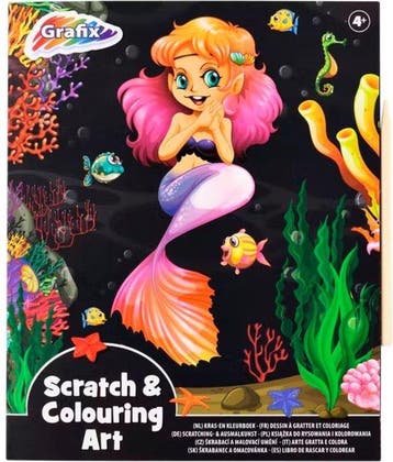 Scratch en colouring art - Zeemeermin, Verzenden, Gelezen