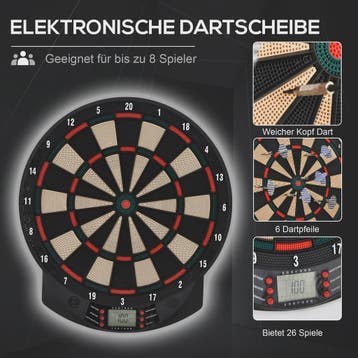 Elektronisch Dartbord met Automatische Score - 26 Spellen, 8, Sport en Fitness, Verzenden, Nieuw