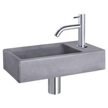 Differnz Force fonteinset beton donkergrijs - kraan gebogen, Verzenden, Nieuw