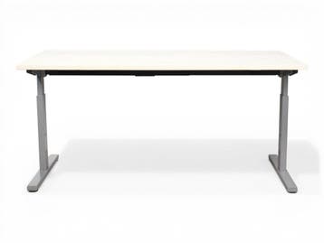 Recht T-poot bureau, 160x80cm, Scandic wood blad, Huis en Inrichting, Ophalen of Verzenden, Nieuw