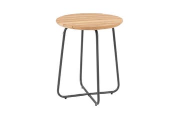 4 Seasons Verdi ronde salontafel teak 73 cm., Verzenden, Nieuw, Rond, Hout