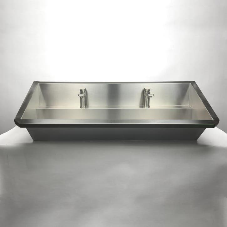 RVS Wastrog / Wasbak 120cm incl. 2 kranen - Horeca Werkpla, Zakelijke goederen, Horeca | Meubilair en Inrichting, Nieuw in verpakking