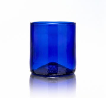 Rebottled Blauw Glas | Vintage Design | Van flessen, Antiek en Kunst, Verzenden